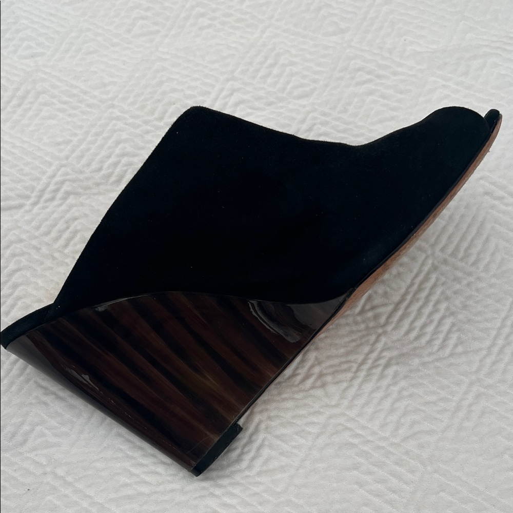 Coach Elegant Black Open-Toe Mules - Picture 3 of 4